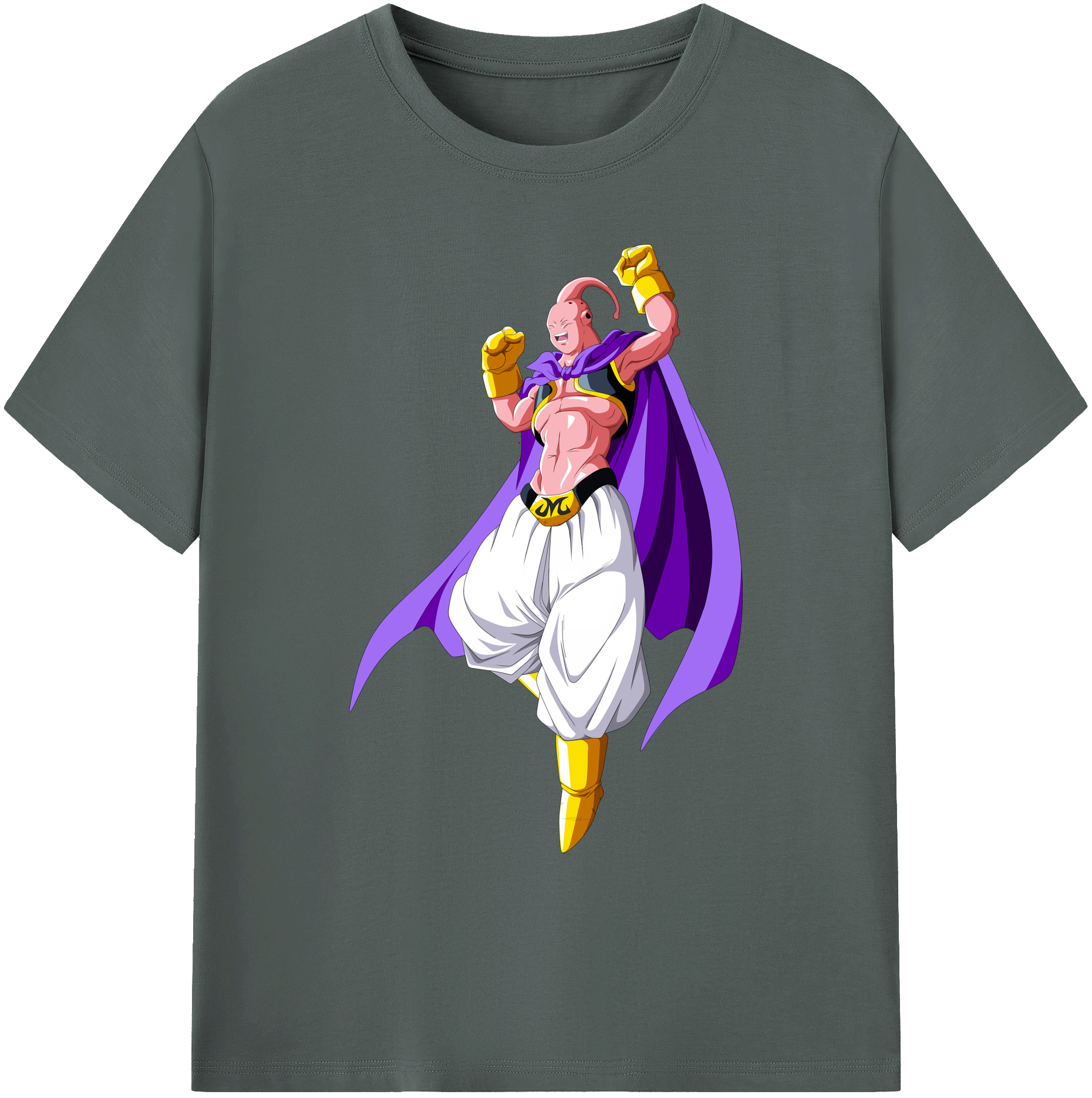 （画像用） ドラゴンボール 魔人ブウ DRAGON BALL Majin Buu 綿100％ メンズ半袖Tシャツ｜肌触りやわらか＆通気性